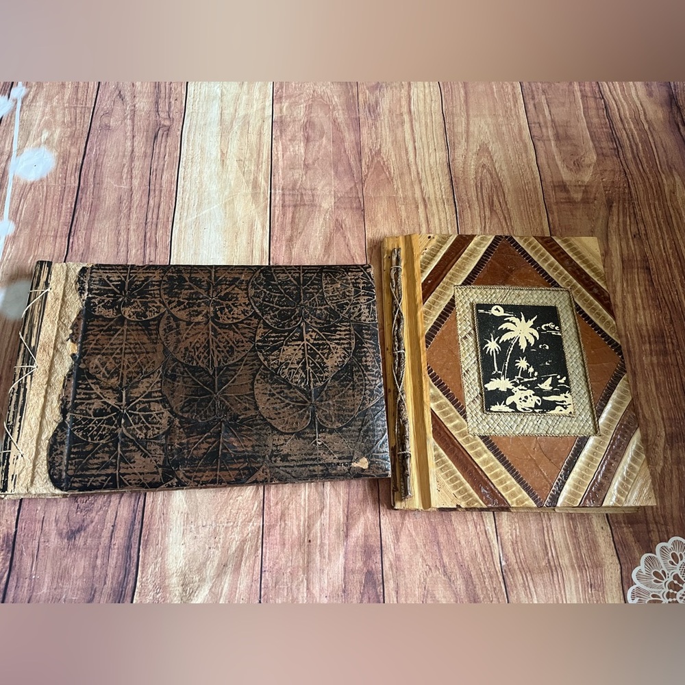 2 Vintage photograph albums